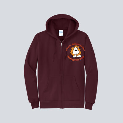 Adult Zip Jacket - Roaring with Pride w/ PRIDE on Back Thumbnail