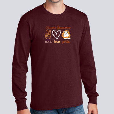Adult Long Sleeve Shirt - Peace Love Pride Thumbnail