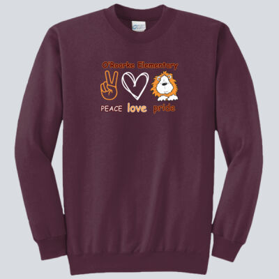 Adult Crewneck - Peace Love Pride Thumbnail